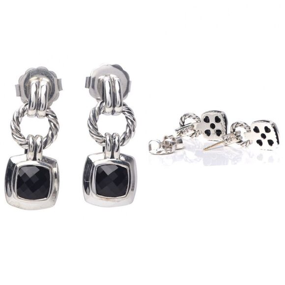David Yurman Jewelry - 🚫SOLD🚫 DAVID YURMAN
Sterling Silver Black Renaissance Drop Earrings